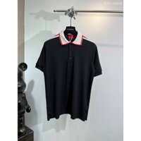 Áo Polo Gờ Cê Hoạ Tiết Bo Viền Cổ Sọc Be Đen Mẫu HOT- Áo Polo Gờ Cê Hoạ Tiết Bo Viền Cổ Sọc Be Đen Mẫu HOT