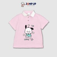 Áo Polo Hồng Nhạt Cho Bé Gái, Áo Polo Cổ Trắng Cho Bé Gái Mặc Đi Chơi Chất Đẹp