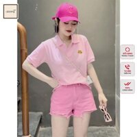 Áo Polo Hồng Thêu Hổ