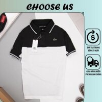 Áo POLO Lacoste nam phối 2 màu hiện đại phong cách thể thao, chất vải cotton cá sấu Choose Us CP005 Đẹp