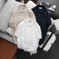 Áo Polo Len Nam ICDN Minimalist DarkStriped Knit ALID0028