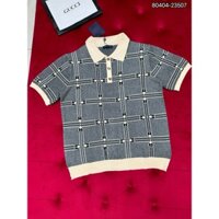 Áo Polo len nam Lv cao cấp chất len dệt mịn họa tiết khóa new2024
