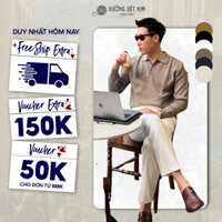 Áo POLO LEN XƯỞNG DỆT KIM Len Lông Cừu Cao cấp mềm mịn không ngứa, áo polo dài tay nam - PLDT- Olive