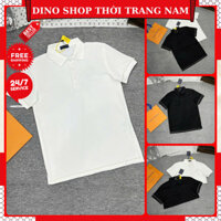 Áo Polo Lờ Vê Nam Đính Họa Tiết Viền Đá Siêu Đẹp - Áo Polo Nam Eo Vì Cổ Bẻ Họa Tiết Đá Cực Xịn