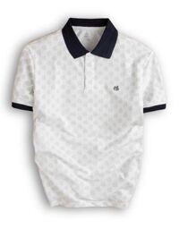 Áo polo monogram in tràn họa tiết GSTP051