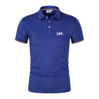 Áo polo mùa hè nam Lee tay ngắn, quần áo nam doanh nhân, kích thước M-4XL, số 7006