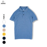 Áo polo nam ADINO màu xanh bích vải cotton co giãn thiết kế basic trẻ trung PL50 - XANH BÍCH - 3XL