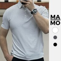 Áo Polo Nam - Áo Thun Cộc Tay Nam Kẻ Ngang Cực Xịn - Mamo