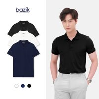 Áo Polo Nam Bazik chất liệu CoolAir co giãn 4 chiều khô thoáng chống nhăn cao cấp tối giản lịch lãm