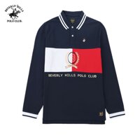 Áo polo Nam Beverly Hills Polo Club Áo polo dài tay Regular Fit Cotton Navy đậm - PMRLW21TL030