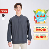 Áo polo nam CANIFA dài tay chất liệu Interlock 8TP24C004