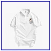 Áo polo nam cao cấp, áo thun nam có cổ in hình Pocker và chú Dog