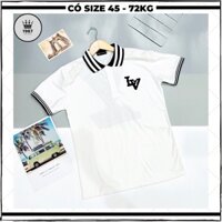 Áo polo nam cao cấp chất vải cotton mát form ôm body, áo thun nam có cổ tay ngắn mầu đen trắng mặc mùa hè