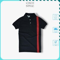 Áo Polo Nam Cao Cấp Vải Cá Sấu Cotton Co Giãn, Áo Thun Nam Tay Ngắn Có Cổ Kẻ Sọc Xuất Xịn Dệt Bo Dày Dặn-COCO STYLE