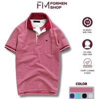 Áo Polo nam cổ bẻ ngắn tay, chất liệu cao cấp, thoáng mát, bền màu, thiết kế trẻ trung  FORMEN SHOP  FMPS086 - ĐỎ - L