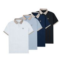 Áo Polo Nam Có Cổ Trụ Bẻ Phối Màu Đẹp Nổi Bật, Vải Cá Sấu Cotton Phom Suông Thời Trang Trẻ Trung E19