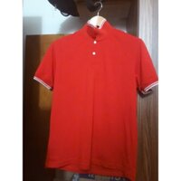 Áo POLO nam co dãn viền đỏ trắng size xl