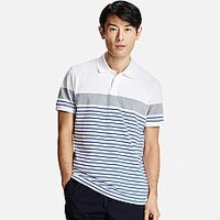 Áo Polo nam cổ sơ mi Uniqlo 132853-62 xanh  -
