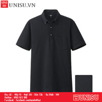 Áo Polo nam cổ sơ mi Uniqlo 132853-09 đen -