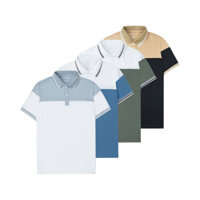 Áo Polo Nam Cộc Tay Chất Cotton Cá Sấu Thoáng Khí Thoải Mái Thấm Mồ Hôi QA29286