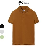Áo polo nam cộc tay cổ vân Glvin, chất liệu Cotton cá sấu thấm hút mồ hôi, thiết kế cơ bản tinh tế