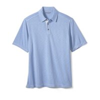Áo polo nam cộc tay JohnSton & Murphy Vintage Slub Polo Light Blue hàng xuất Mỹ - Châu Âu - Úc