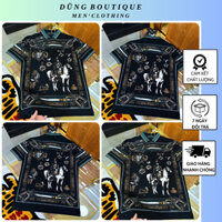 Áo Polo Nam Đê Gờ In Hình Hiệp Sĩ Cưỡi Ngựa Cực Chất_ Áo Polo Nam Đê Gờ Cao Cấp