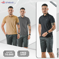 Áo polo nam ENILO 546 chất liệu Coolmax mềm mịn mát lạnh giữ form khoẻ khoắn, áo thun nam