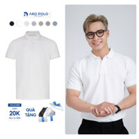 Áo Polo Nam GOLD Viền Cổ Ngắn Tay Thoáng Khí Vải Cotton Trơn Basic Nam Tính Sang Trọng Thanh Lịch
