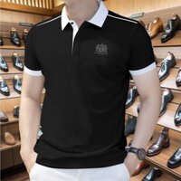 Áo polo nam in logo MAROC ngắn tay thun cá sấu thoáng mát