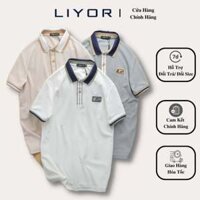 Áo Polo Nam LIYOR Áo Phông Có Cổ co giãn 4 chiều logo cao su đơn giản form regular nhiều màu đẹp ACB4118