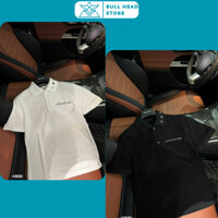 Áo Polo Nam Lờ Vê Đính Hoa 4 Cánh Trên Cổ Siêu Nét - Polo Nam Nữ Lờ Vê Thêu Logo Cao Cấp