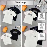 Áo Polo Nam Lờ Vê Thêu Chữ Ngực Phối Cổ Cao Cấp - Áo Polo Nam Eo Vì Cao Cấp