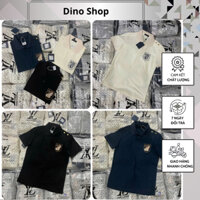 Áo Polo Nam Lờ Vê Thêu Hình ỐC Siêu Đẹp - Áo Polo Nam Eo Vì Thêu Hình Cotton Cao Cấp