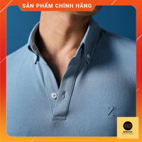 Áo Polo nam màu xanh da trời Slate Blue Cotton Nano
