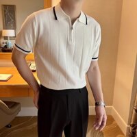 Áo Polo Nam Meason Thoáng Mát 3 Giây Công Nghệ Làm Mát Vải Thoáng Khí Xanh Trắng M-3XL B137