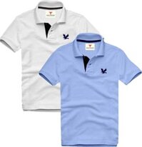 Áo polo nam ngắn tay có cổ, Combo 2 áo, DokaFashion regular fit chuẩn hàng xuất, áo phông thun polo nam tay ngắn  EZ235 - Trắng - Xanh môn - L