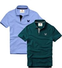 Áo polo nam ngắn tay có cổ, Combo 2 áo, DokaFashion regular fit chuẩn hàng xuất, áo phông thun polo nam tay ngắn  EZ235 - Xanh môn - Xanh cổ vịt - L