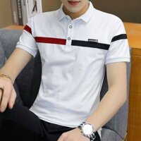 Áo Polo nam nữ chạy dây băng - . TRẮNG - L