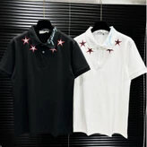 Áo polo nam nữ cổ bẻ GVC cotton gai thêu hình ngôi sao đỏ ngực phối cổ dệt chữ kí cao cấp boy phố PL142P