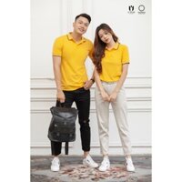 Áo polo nam nữ cổ bẻ vải cá xấu cotton, áo thun trơn có cổ viền kẻ nam nữ cực đẹp - Huyền Anh