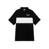 Áo Polo Nam Nữ Stripe 100% Cotton / Black