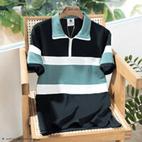 Áo Polo Nam Phối Thân 3 Màu Dây Kéo BỜM SHOP (Beacon Denim cũ) Mã AOPL29 Form Regular