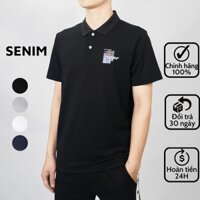 Áo polo nam SENIM, áo phông nam có cổ form slimfit chất vải cotton thoáng mát không nhăn S6886