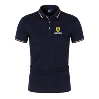 Áo polo nam tay ngắn cổ lọ Ferrari