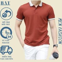 Áo polo nam thời trang BAT,áo thun nam phối viền tay và cổ áo, áo phông cổ bẻ nam chất co giãn đẹp form chuẩn. Xịn