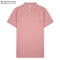 Áo Polo Nam Trơn Ngắn Tay Liquid Touch Polo Giordano 01012291 - 17-Hồng - M