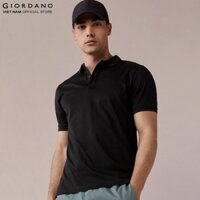 Áo Polo Nam Trơn Ngắn Tay Liquid Touch Polo Giordano 01012291 - 11-Đen -  L