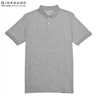 Áo Polo Nam Trơn Ngắn Tay Liquid Touch Polo Giordano 01012291 - 10-Xám - S
