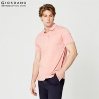 Áo Polo Nam Trơn Ngắn Tay Liquid Touch Polo Giordano 01012291 - 37-Hồng -  XL